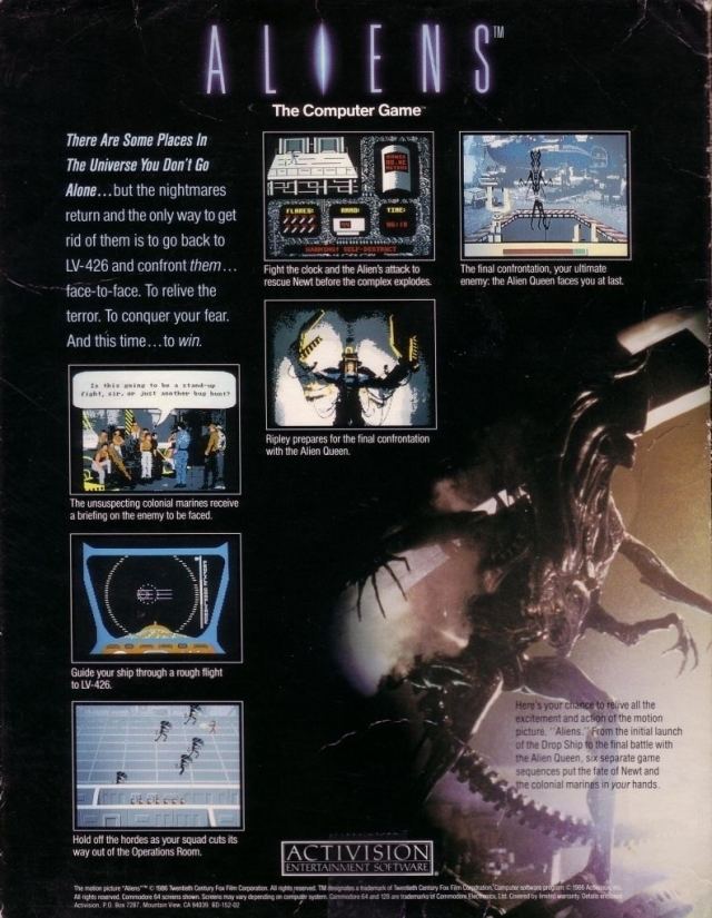 Aliens: The Computer Game (Activision) Aliens The Computer Game Activision Box Shot for Apple II GameFAQs