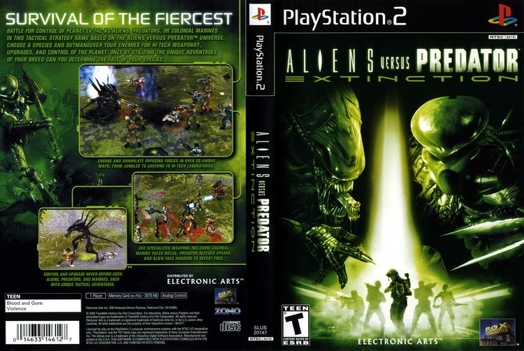 Aliens Versus Predator: Extinction Aliens Versus Predator Extinction Cover Download Sony Playstation