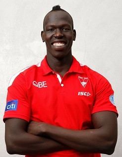 Aliir Aliir From soccer with a balloon to AFL Aliirs journey sydneyswanscomau