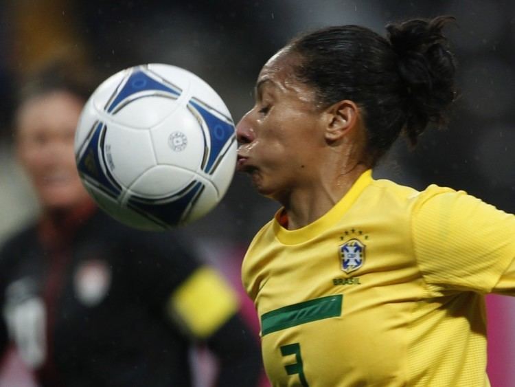 Aline Pellegrino Aline Pellegrino of Brazil chases the ball during the womens
