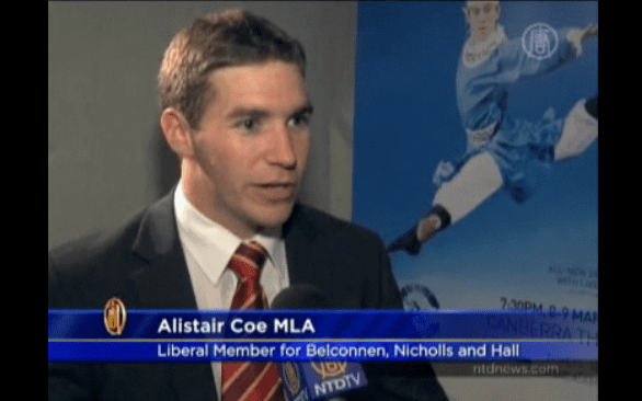 Alistair Coe The Liberal Member for Belconnen Nicholls and Hall The