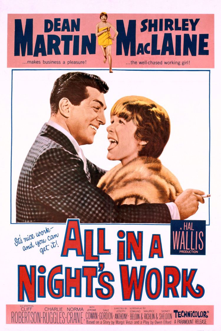 All in a Night's Work (film) wwwgstaticcomtvthumbmovieposters37739p37739