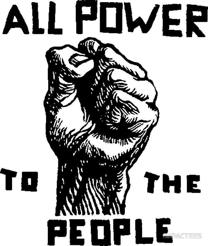 All Power to the People ALL POWER TO THE PEOPLE Stickers by IMPACTEES Redbubble
