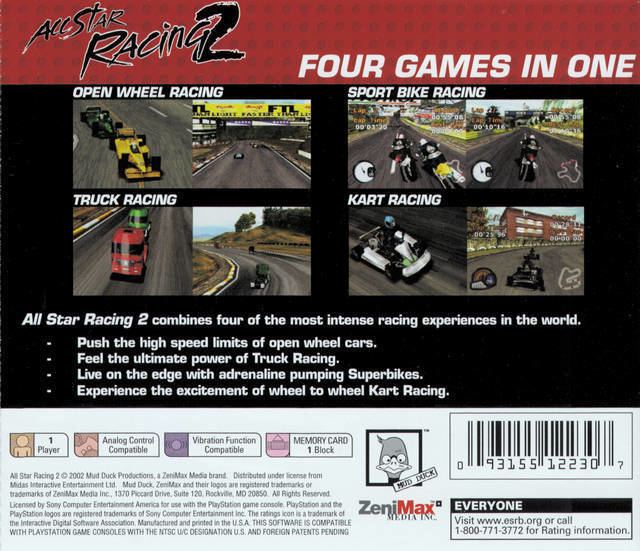 All Star Racing 2 All Star Racing 2 Box Shot for PlayStation GameFAQs