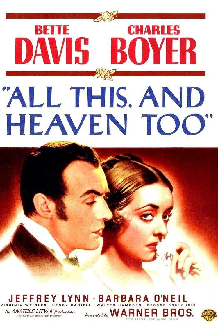 All This, and Heaven Too wwwgstaticcomtvthumbmovieposters6187p6187p