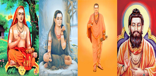 Painting of Allama Prabhu in four different places