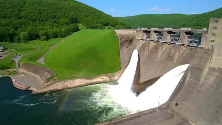 Allegheny Reservoir Flyover of Kinzua Dam and Allegheny Reservoir in Pennsylvania YouTube