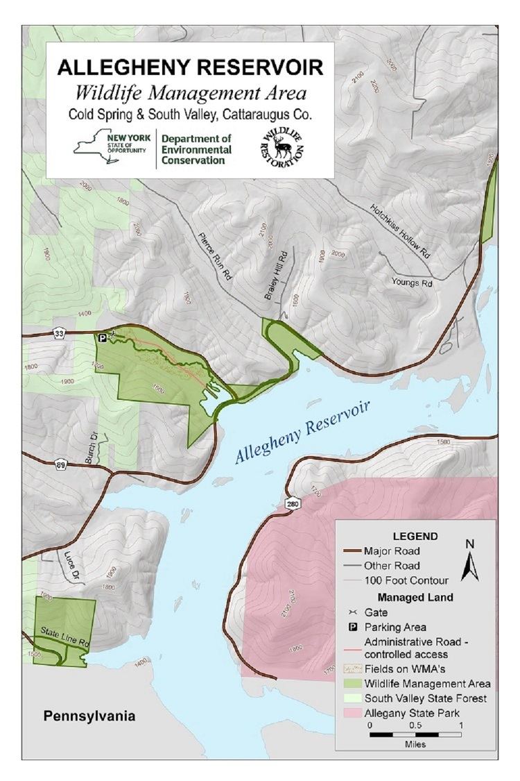 Allegheny Reservoir Allegheny Reservoir WMA Map NYS Dept of Environmental Conservation