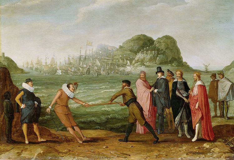 Allegory of the victory of the Dutch on the Spanish fleet in Gibraltar