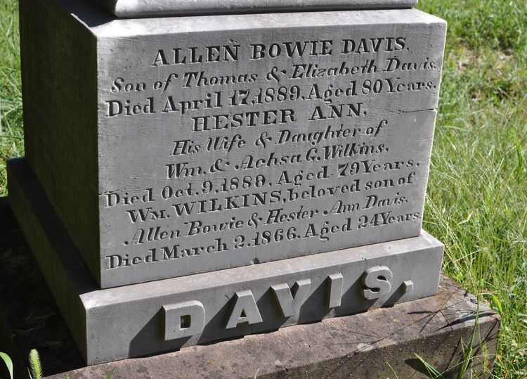Allen Bowie Davis Allen Bowie Davis 1809 1889 Find A Grave Memorial