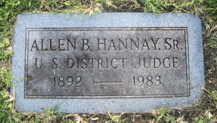 Allen Burroughs Hannay Judge Allen Burroughs Hannay Sr 1892 1983 Find A Grave Memorial