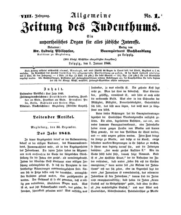 Allgemeine Zeitung des Judentums