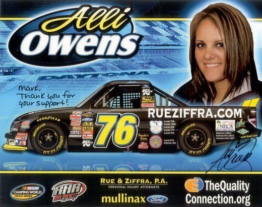 Alli Owens Alli Owens Signed NASCAR Flyer Front Misc Pictures Mark