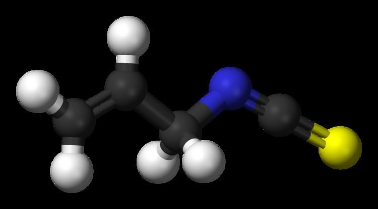 Allyl isothiocyanate FileAllylisothiocyanate3Dballspng Wikimedia Commons