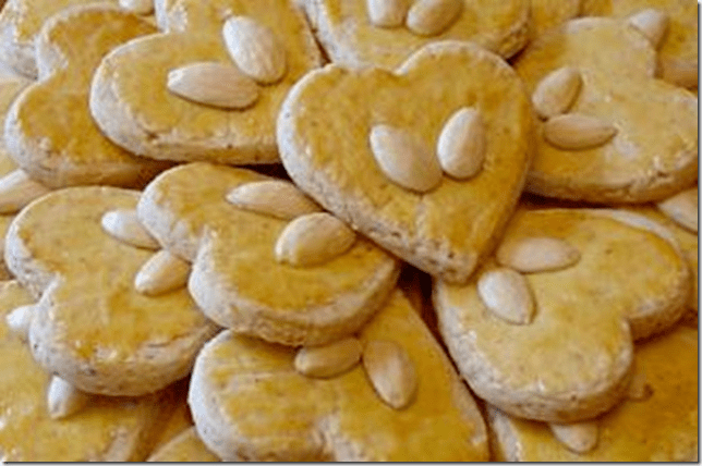 Almond biscuit Almond Hearts Biscuits Recipe By Shireen Anwar Neel39s Corner