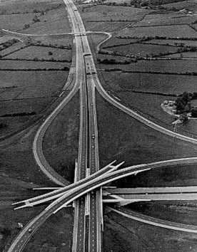 Almondsbury Interchange Almondsbury interchange 1960s 196039s birdseye view of the Flickr