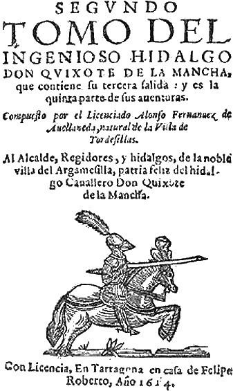Alonso Fernández de Avellaneda Quijote de Avellaneda Wikipedia la enciclopedia libre