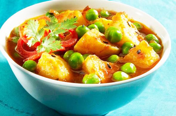 Aloo mutter Mama39s Punjabi Recipes Aloo Mutter Potatoe amp Peas Curry Indo