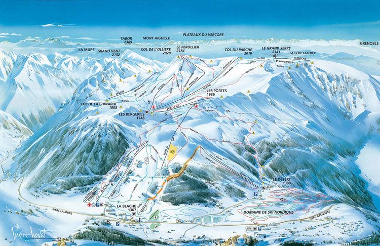 Alpe du Grand Serre Alpe du Grand Serre piste map