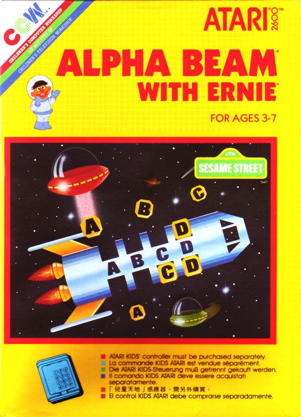 Alpha Beam with Ernie Atari 2600 VCS Alpha Beam with Ernie scans dump download