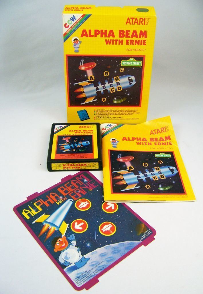 Alpha Beam with Ernie Atari 2600 Alpha Beam with Ernie Sesame Street eBay