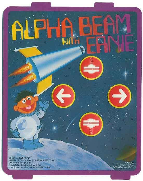 Alpha Beam with Ernie AtariAge Atari 2600 Overlays Alpha Beam with Ernie Atari