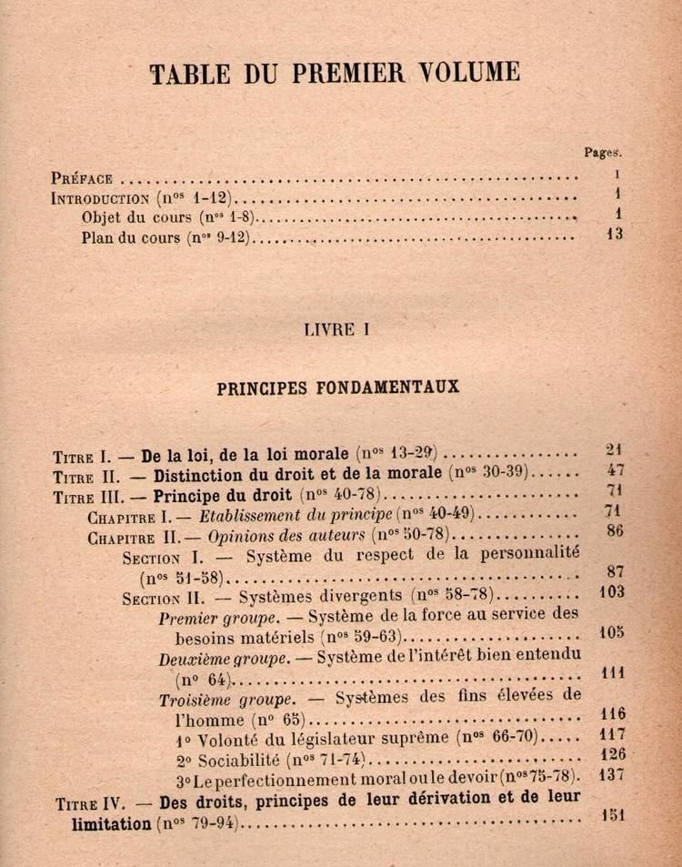 Alphonse Boistel Cours De Philosophie Du Droit T1 Alphonse Boistel 1899 Fran 325
