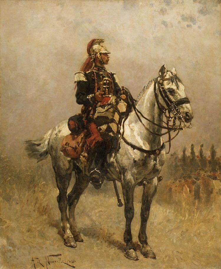 Alphonse-Marie-Adolphe de Neuville AlphonseMarieAdolphe de Neuville A Cavalryman The