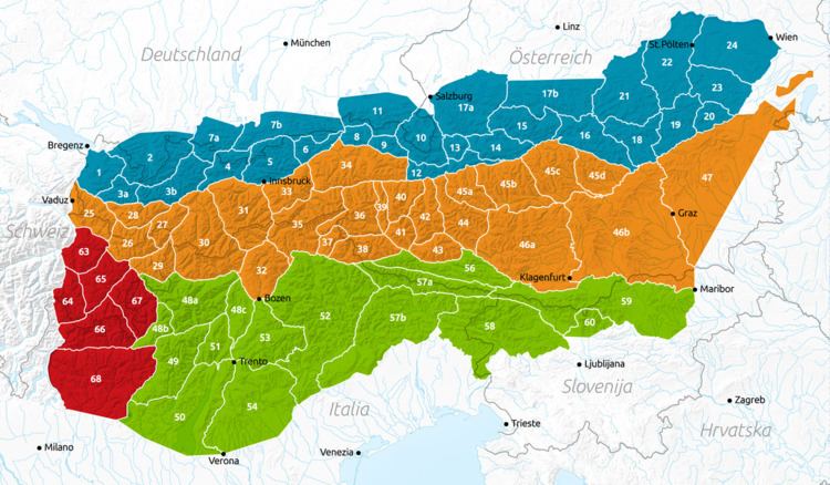 Alpine Club classification of the Eastern Alps