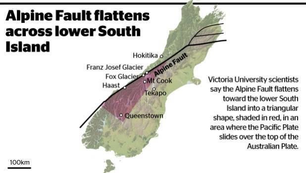 Alpine Fault Alpine Fault spreads across South Island researchers say Stuffconz