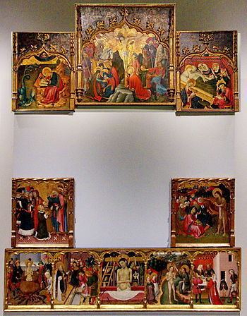 Altarpiece of the Saints John httpsuploadwikimediaorgwikipediacommonsthu