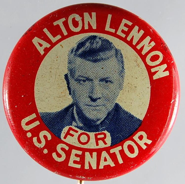 Alton Lennon Lot Detail Alton Lennon For US Senator Image 1 18 Litho
