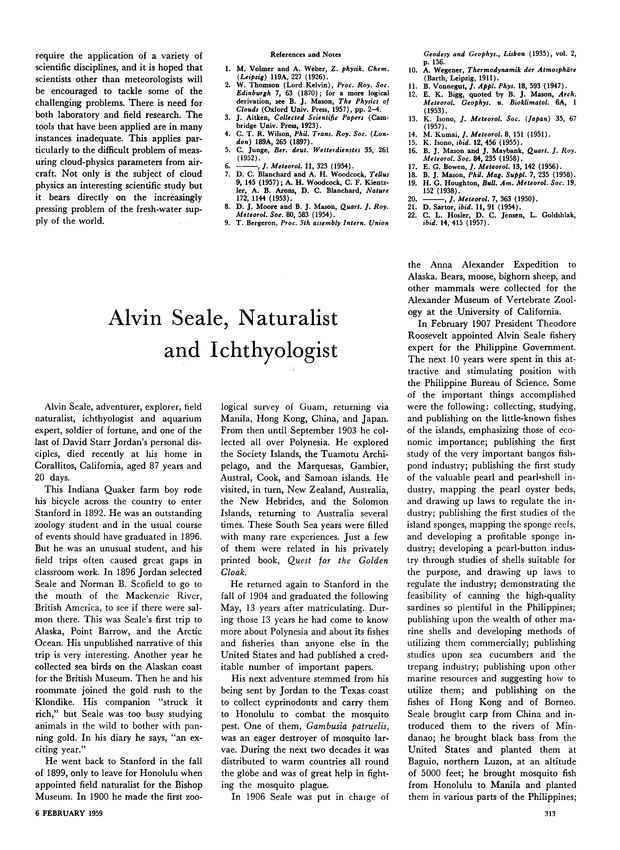 Alvin Seale Alvin Seale Naturalist and Ichthyologist Science