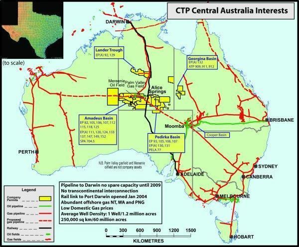 Amadeus Basin Australia Central Petroleum ups Amadeus Basin gas potential
