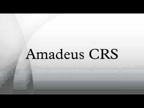 Amadeus CRS Amadeus CRS YouTube