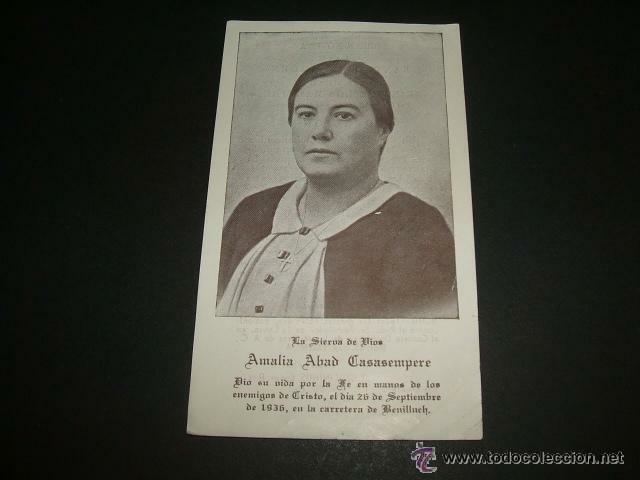Amalia Abad Casasempere sierva de dios amalia abad casasempere valencia Comprar Postales