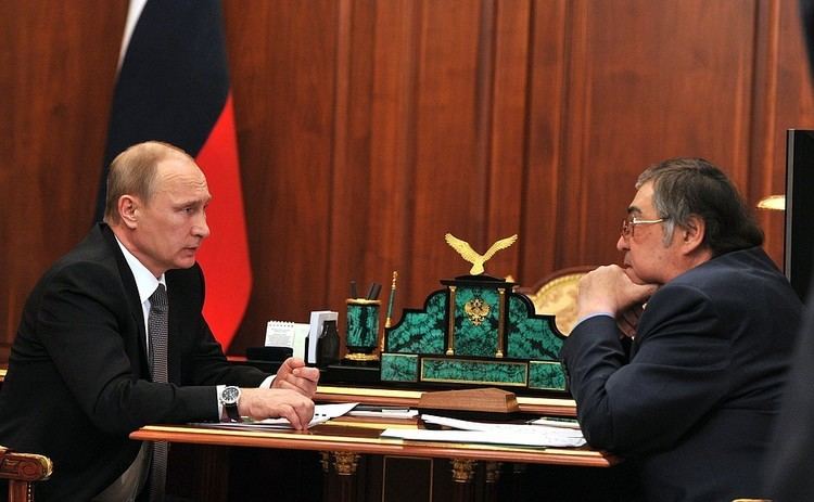 Aman Tuleyev Working meeting with Governor of Kemerovo Region Aman Tuleyev