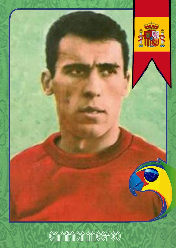 Amancio Amaro World Cup Legends Spain and Amancio Back Page Football