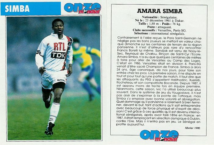 Amara Simba Foot Nostalgie Amara Simba
