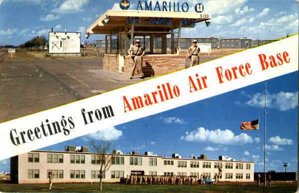Amarillo Air Force Base Greetings From Amarillo Air Force Base