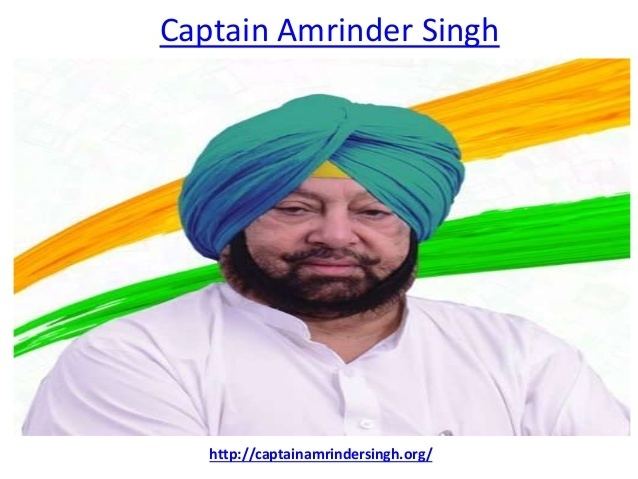 Amarinder Singh Captain Amrinder Singh Indian politician of congress