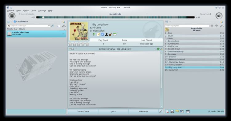 Amarok (software) Amarok software Wikipedia