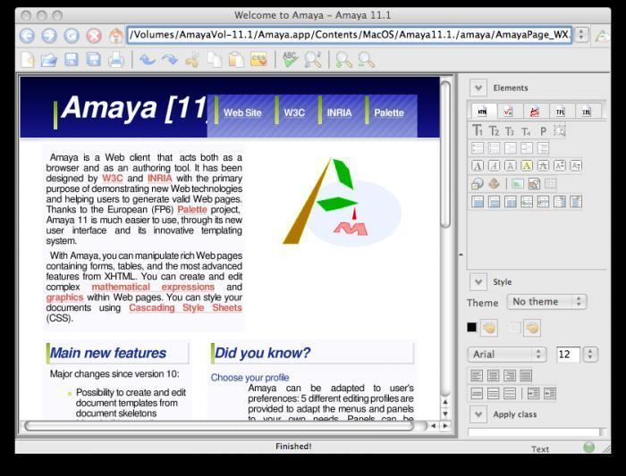 Amaya (web editor) Amaya for Mac Download