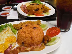 American fried rice httpsuploadwikimediaorgwikipediacommonsthu