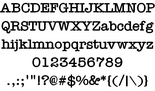 american typewriter font free download for mac