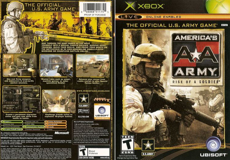 America's Army: Rise of a Soldier Armygearnet America39s Army Rise of a Soldier Xbox Game