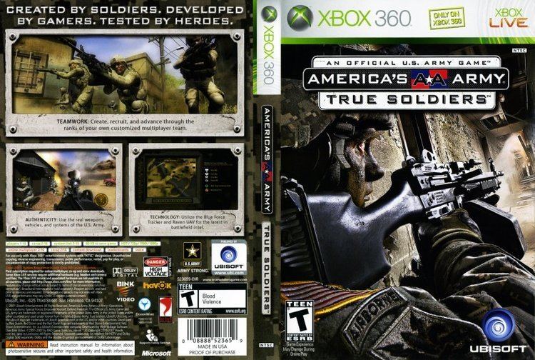America's Army: True Soldiers Americas Army True Soldiers XBOX 360 Game Covers Americas Army