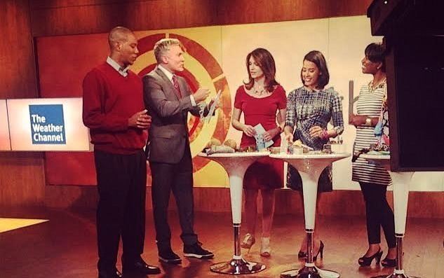 America's Morning Headquarters Natalie Kelly Promotes Upcycled Eco Products on the Weather