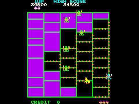 Amidar Arcade Game Amidar 1981 Konami YouTube