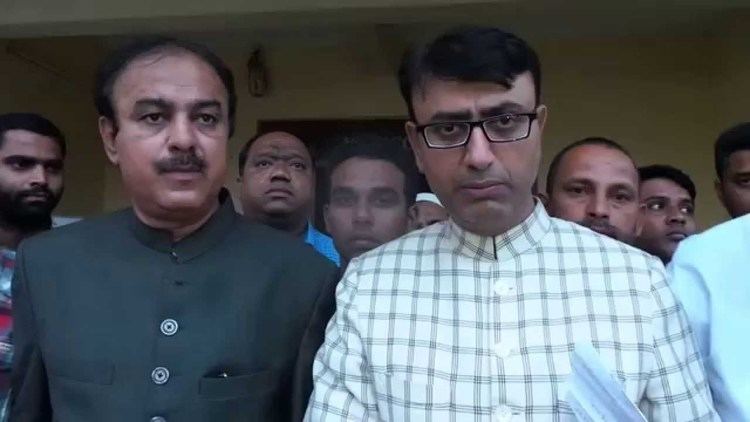Amjed Ullah Khan MBT leader Amjed Ullah Khan speaking to Media after his release from